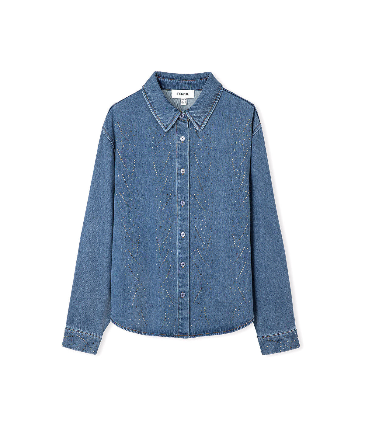 Embellished Denim Shirt