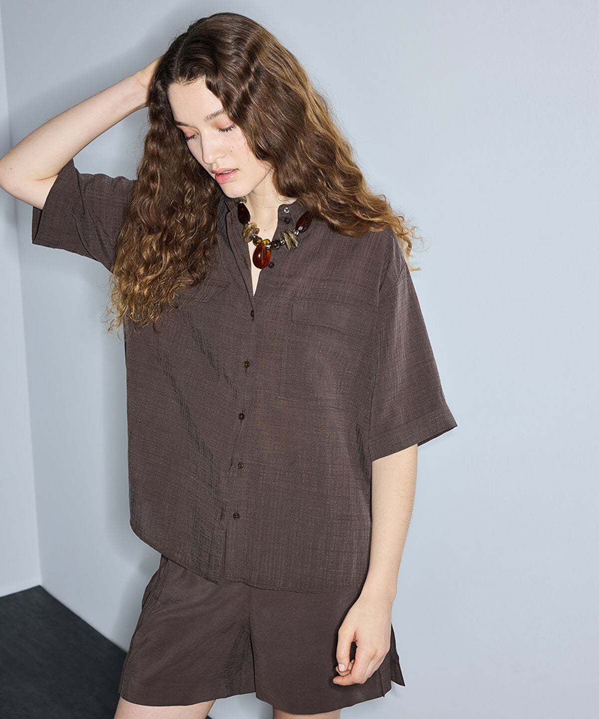 Relaxed-Fit Shirt with Flap Pockets