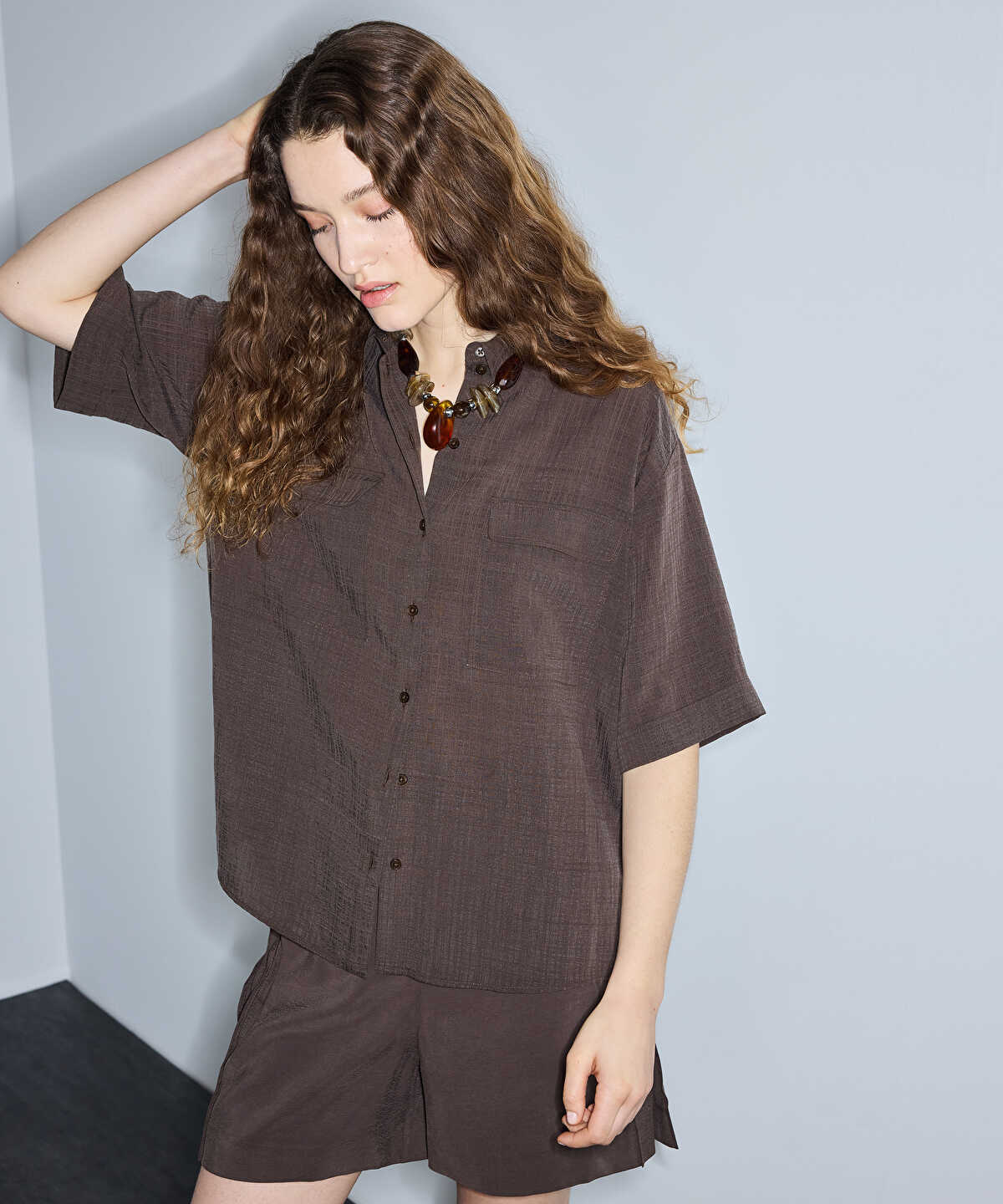 Relaxed-Fit Shirt with Flap Pockets