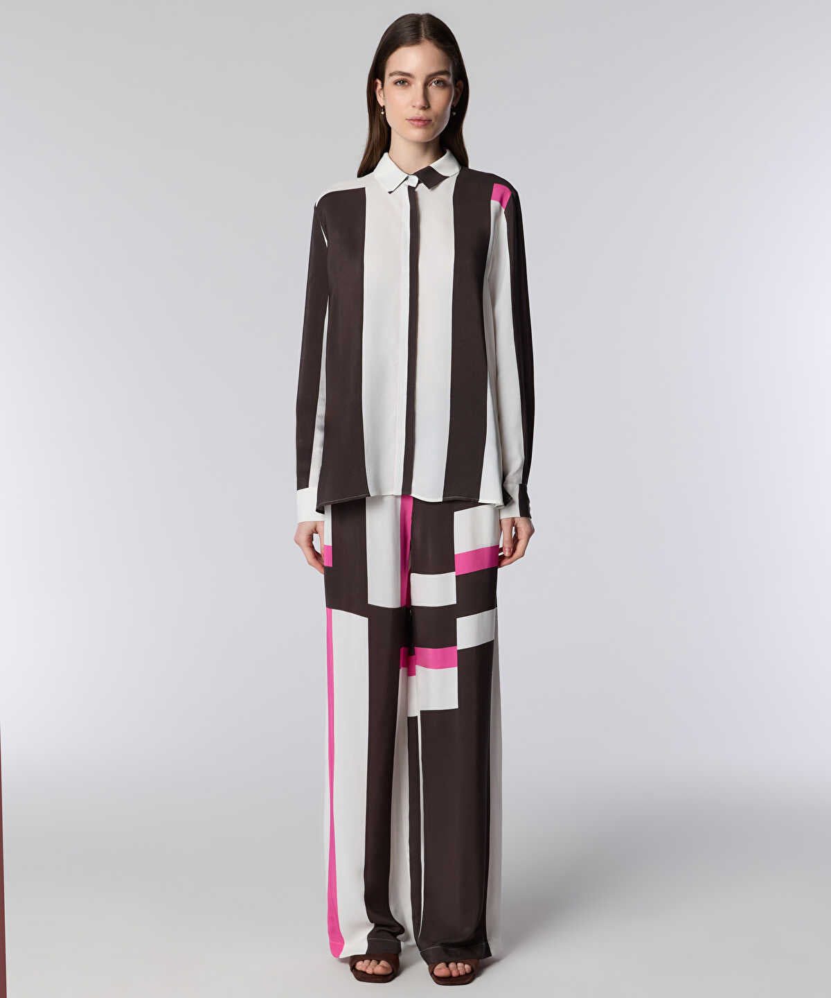 Color-Block Printed Shirt