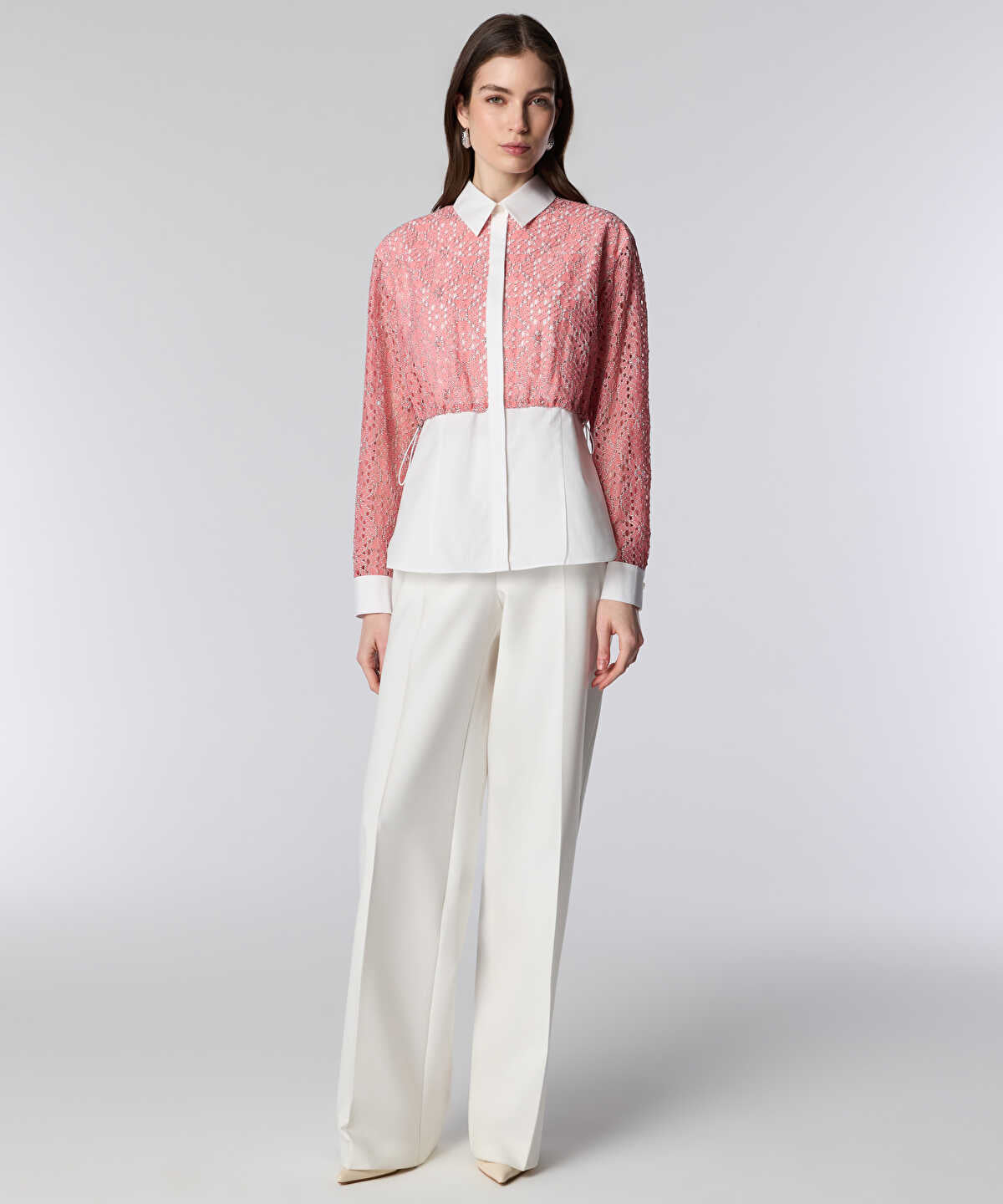 Layered Shirt with Elasticated Waist