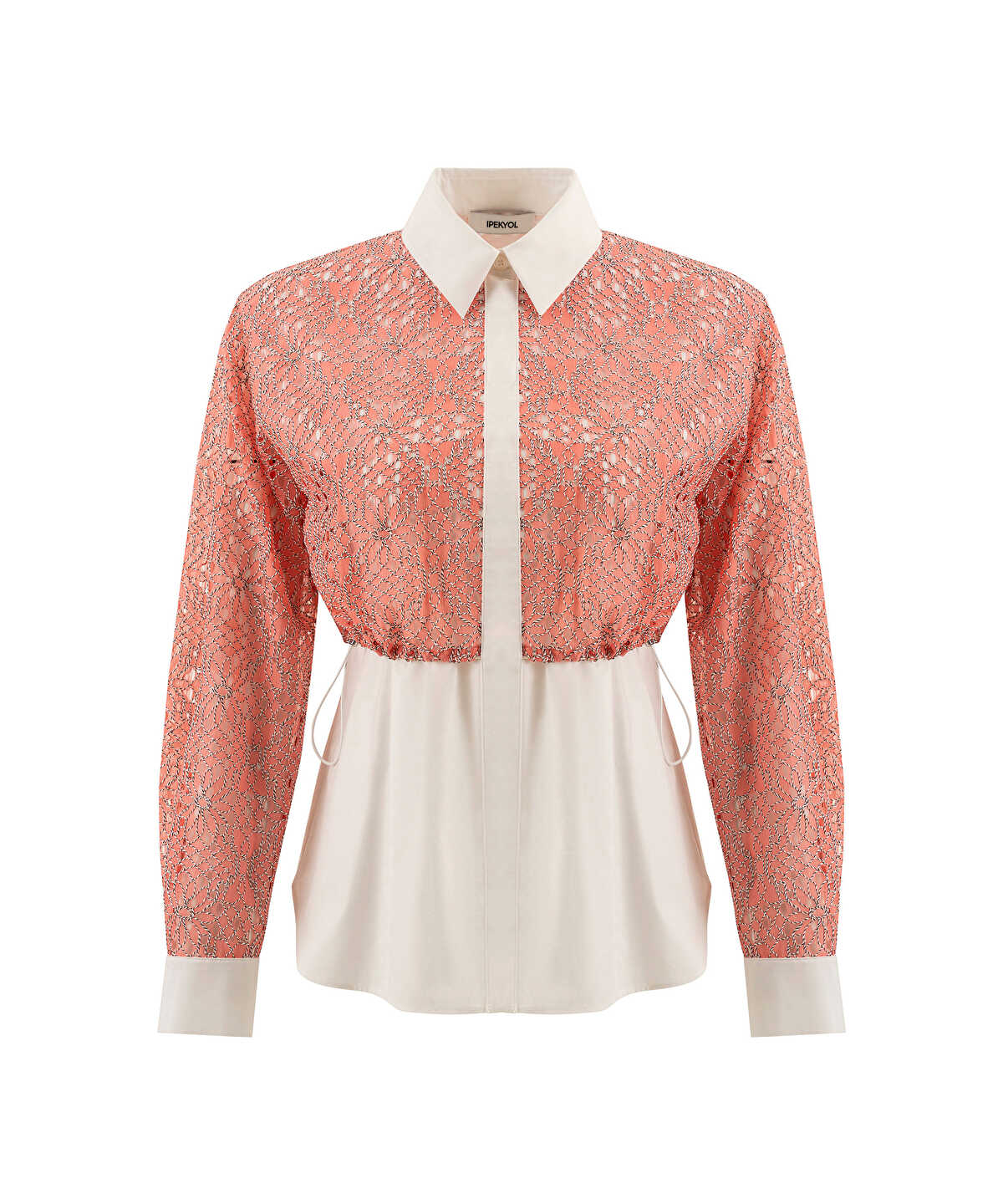Layered Shirt with Elasticated Waist