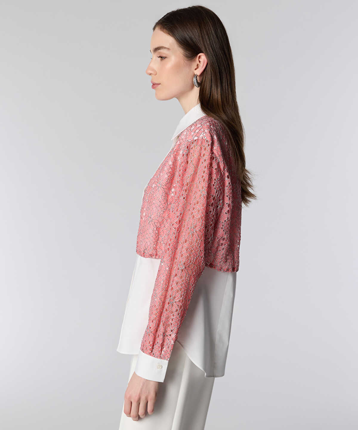 Layered Shirt with Elasticated Waist