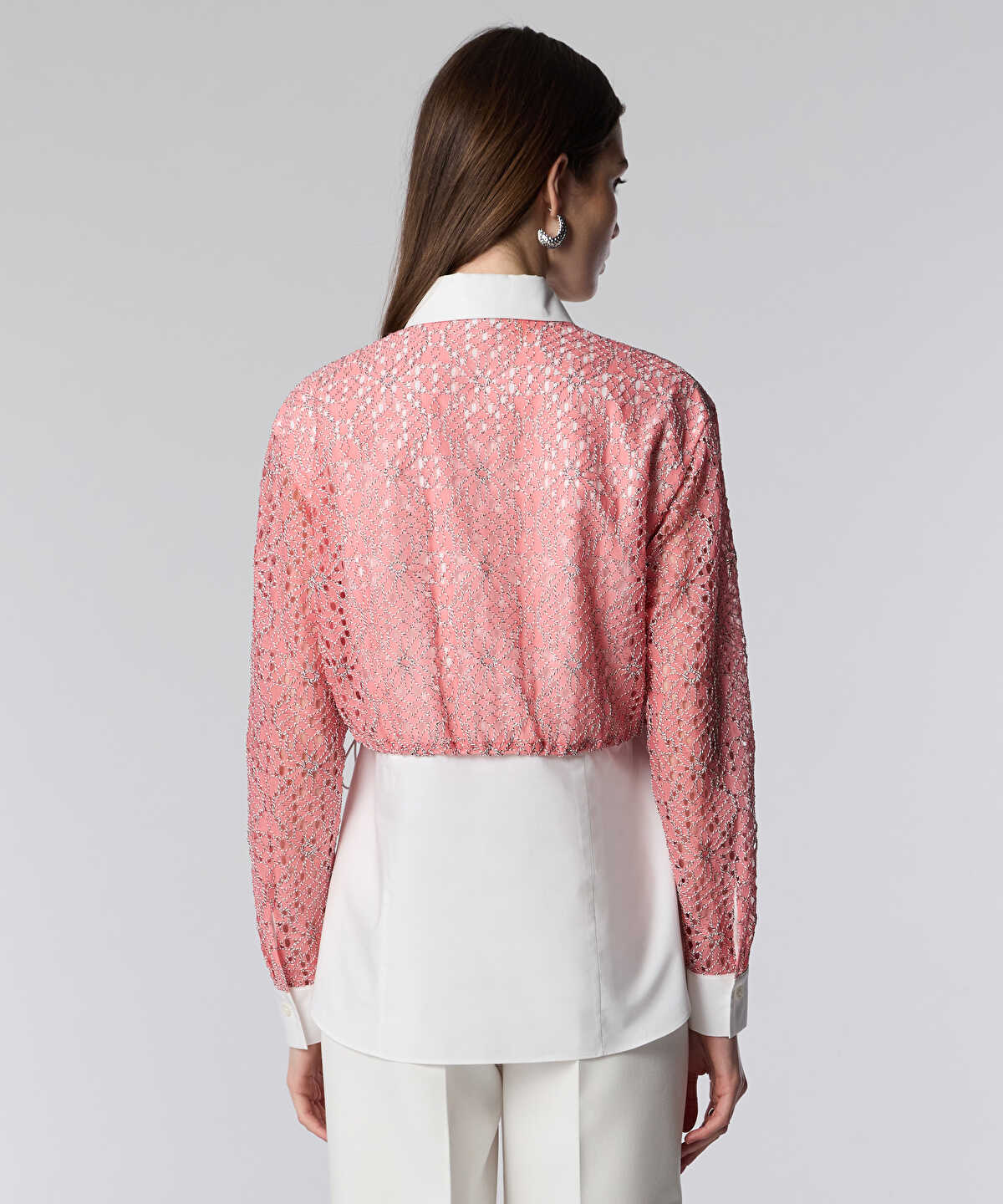 Layered Shirt with Elasticated Waist