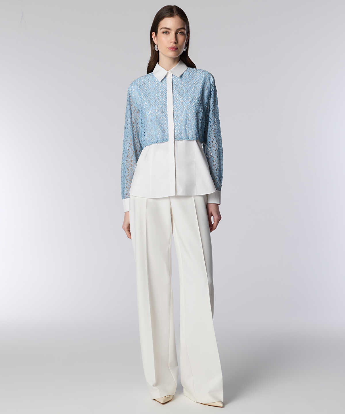 Layered Shirt with Elasticated Waist