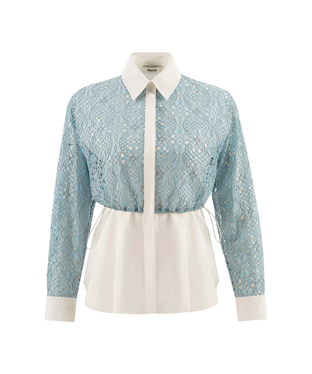 Layered Shirt with Elasticated Waist