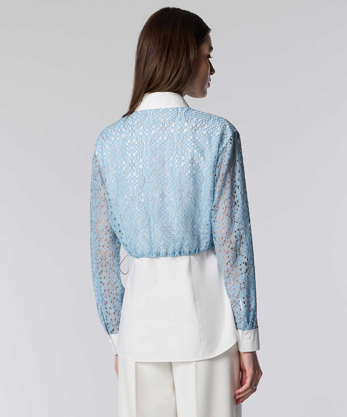 Layered Shirt with Elasticated Waist