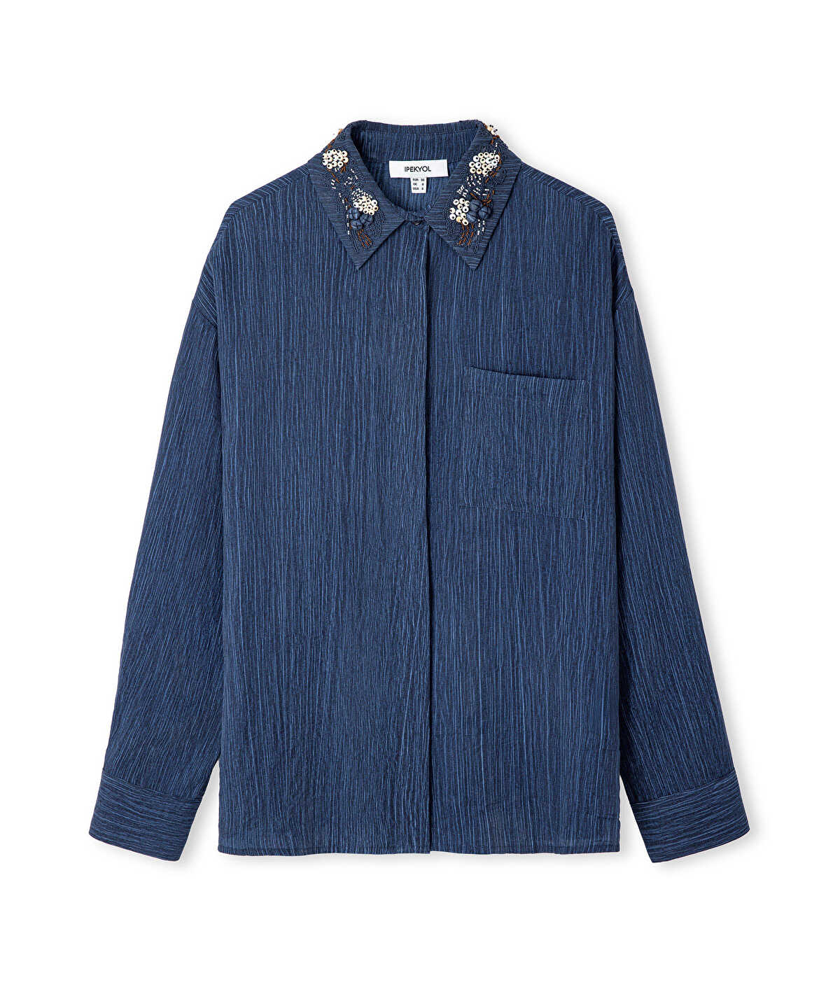Embellished Collar Shirt