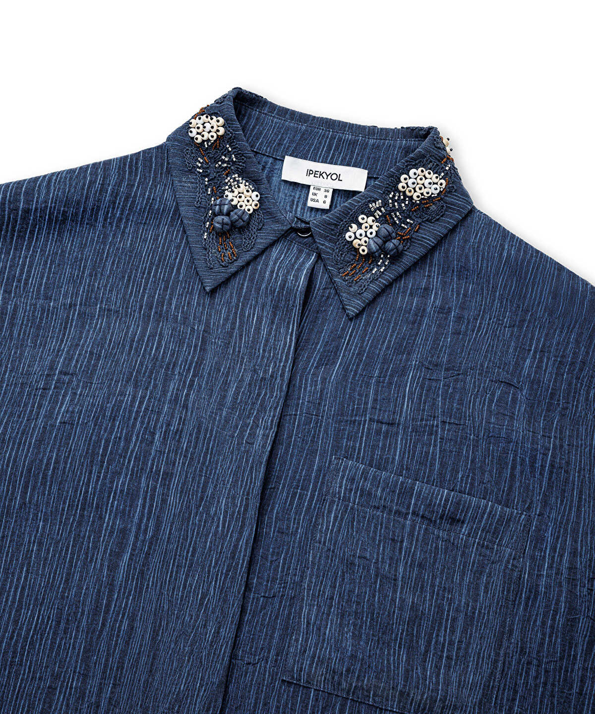 Embellished Collar Shirt