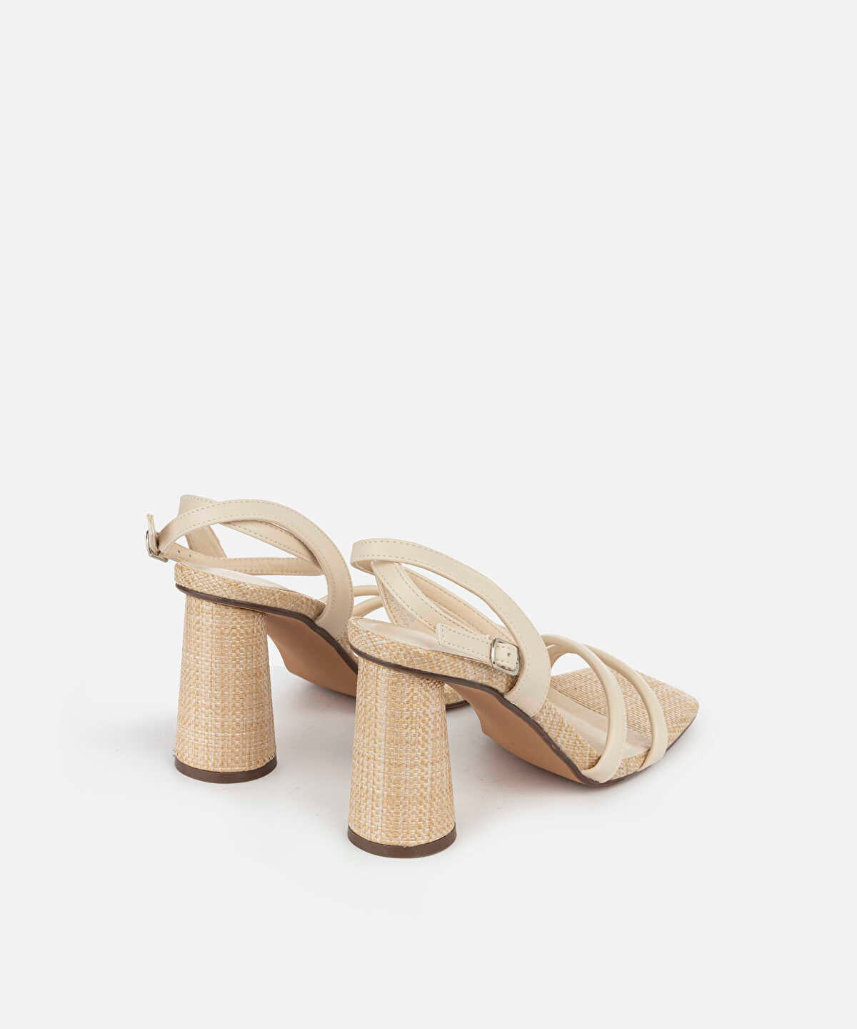 Contrast-Textured Heels