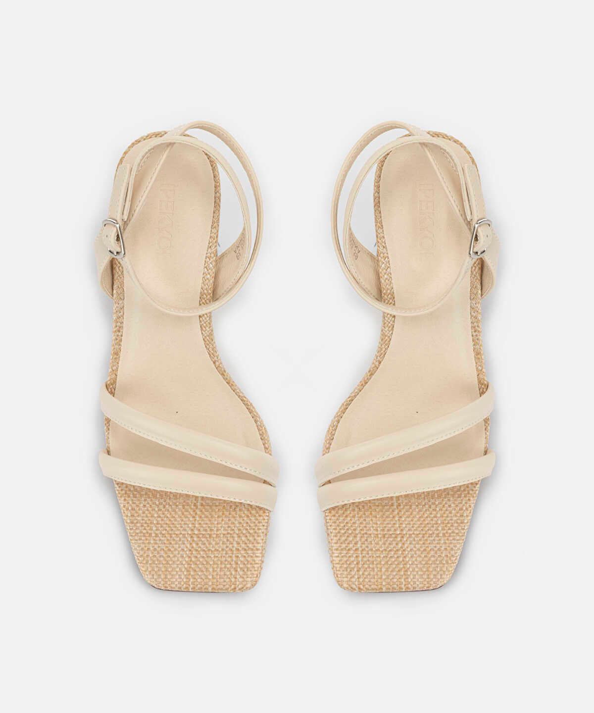 Contrast-Textured Heels