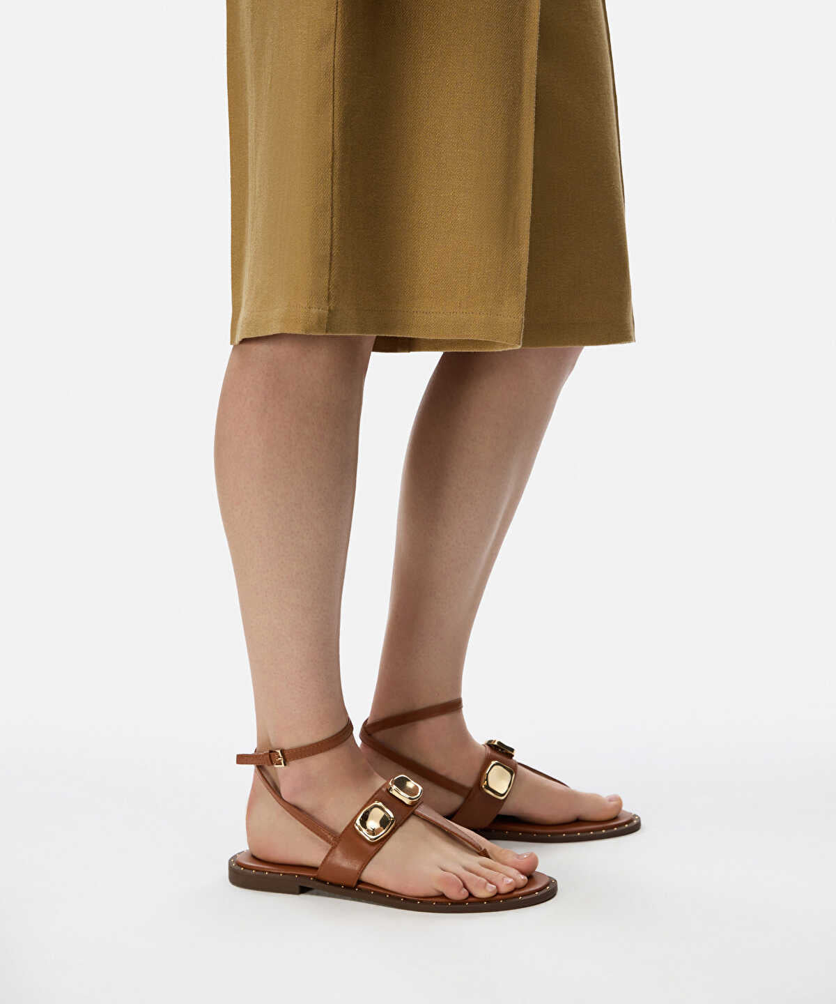 Metal Accent Sandals