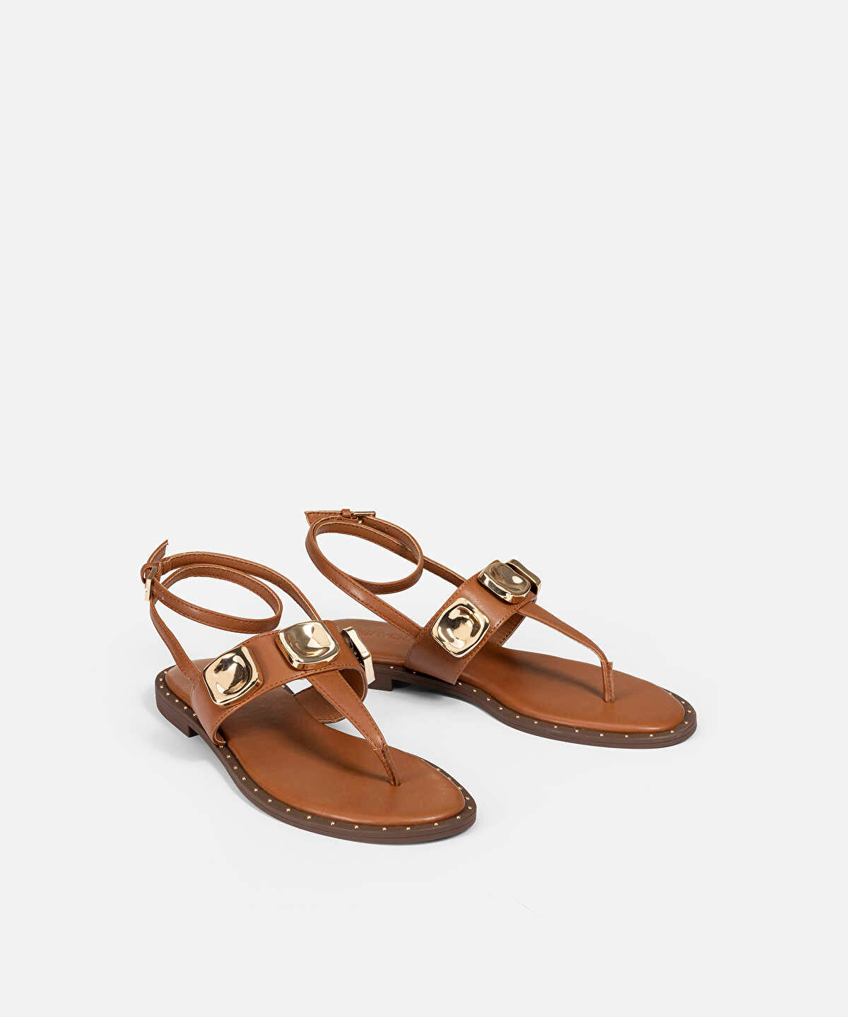Metal Accent Sandals