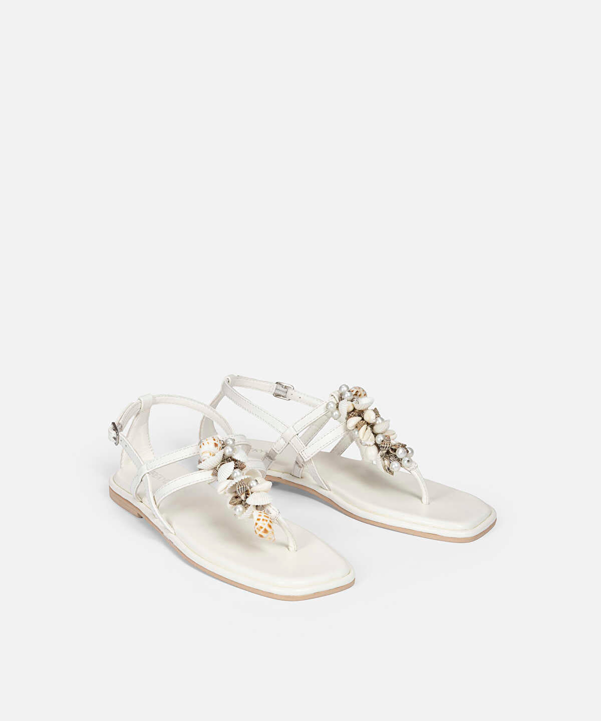 Seashell Embellished Sandals