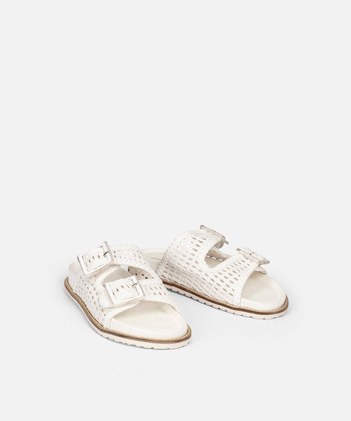 Woven Double Strap Slides