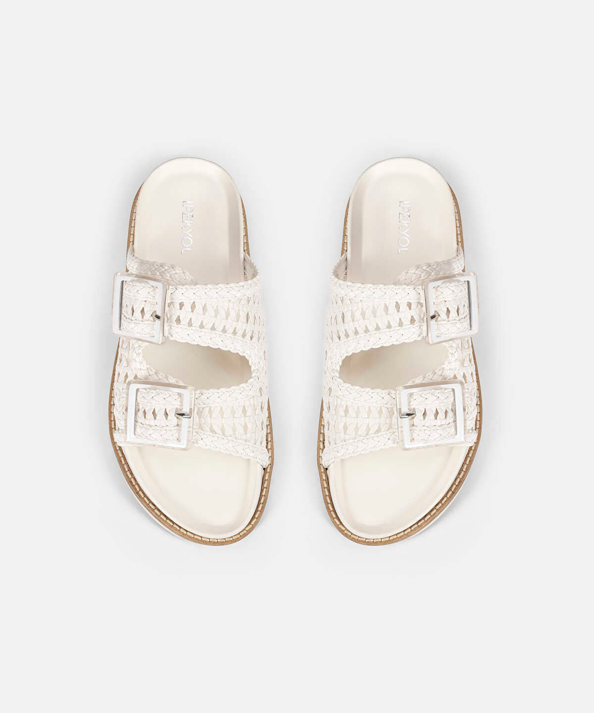 Woven Double Strap Slides