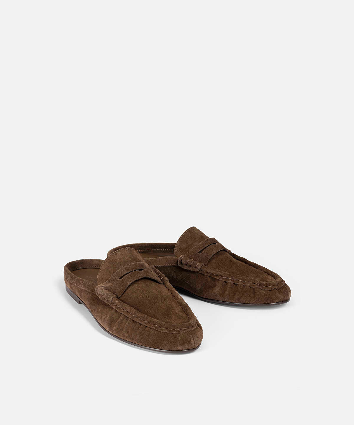 Leather Mule Loafers