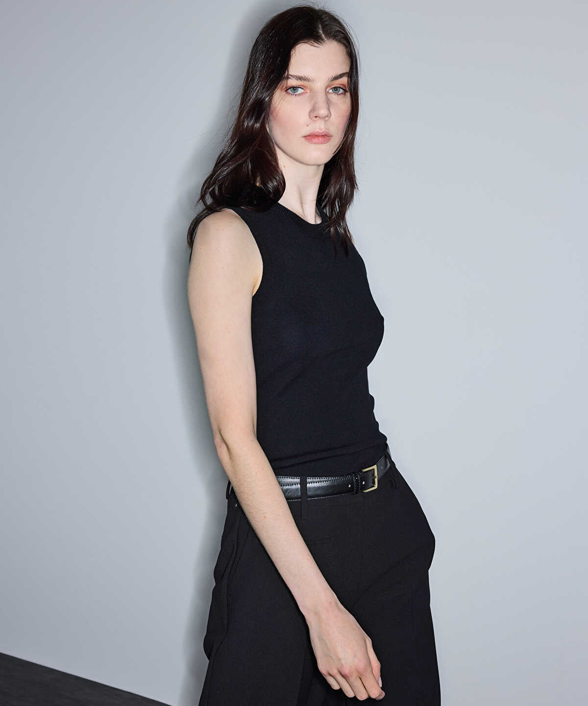 Lace Trim Knit Top