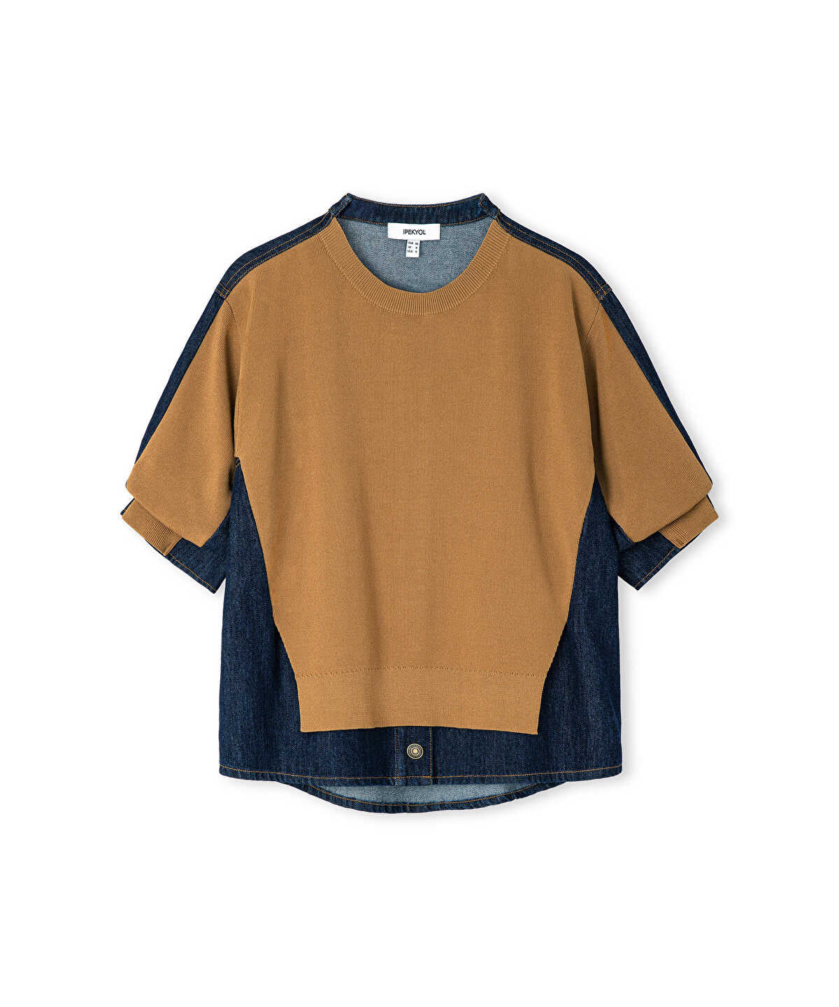 Mixed Media Knit Top