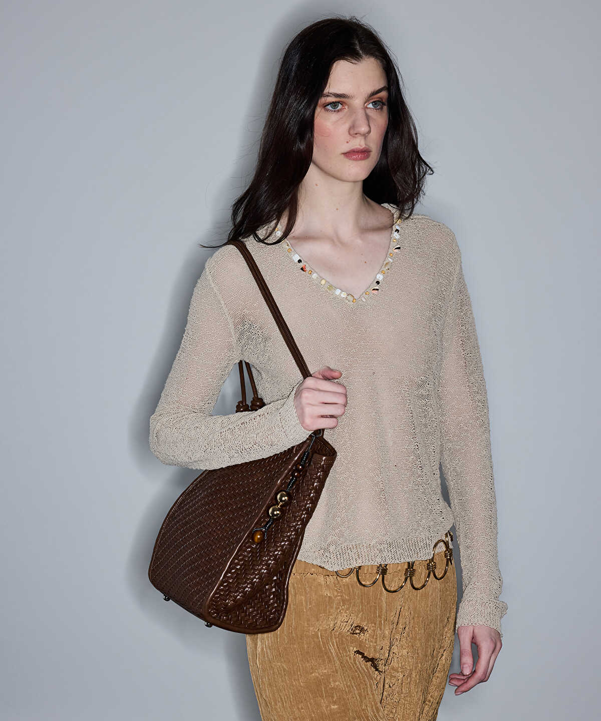 Embellished Knit Top