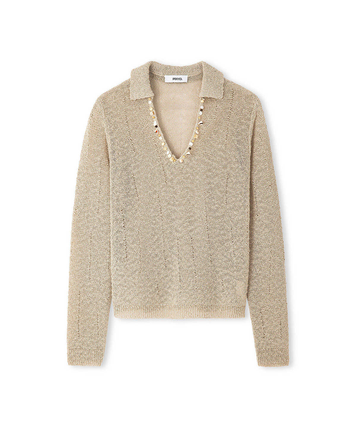 Embellished Knit Top