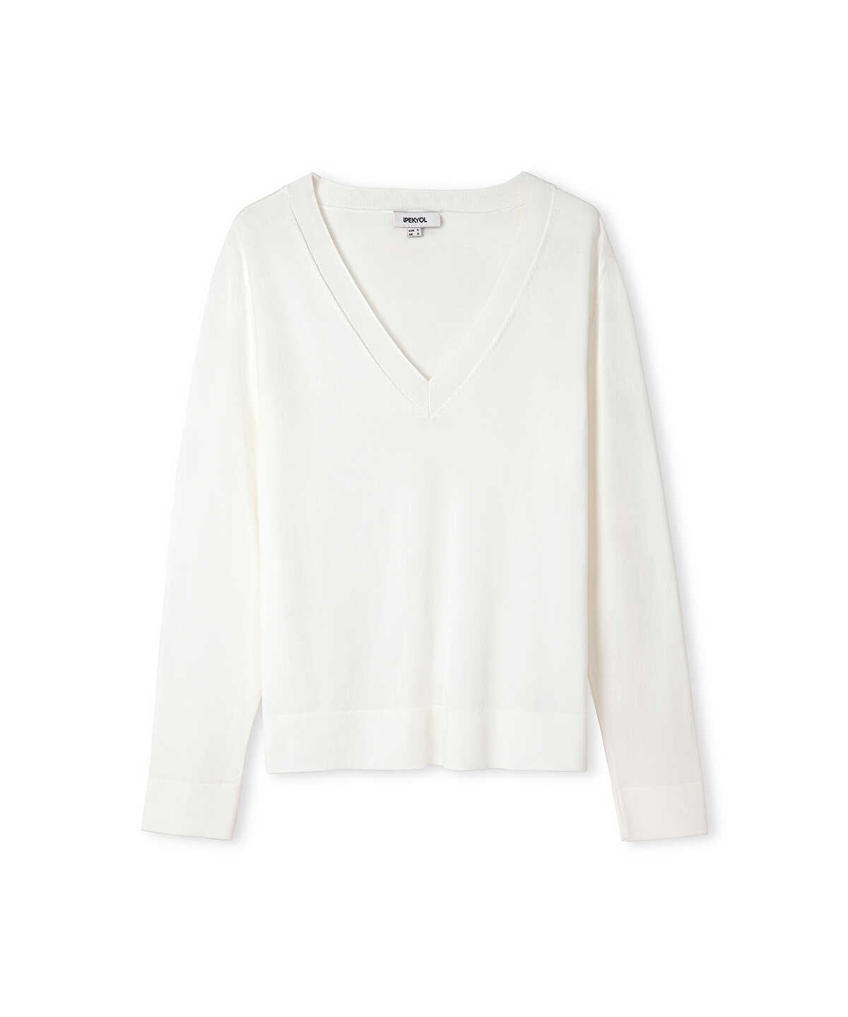 V-Neck Basic Knit Top