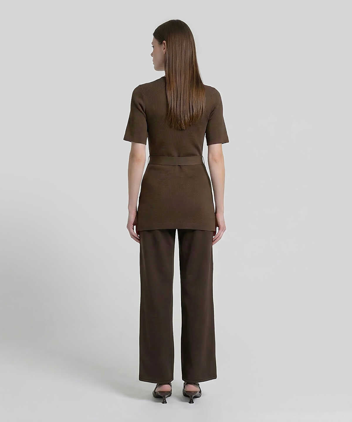Belted Knit Top