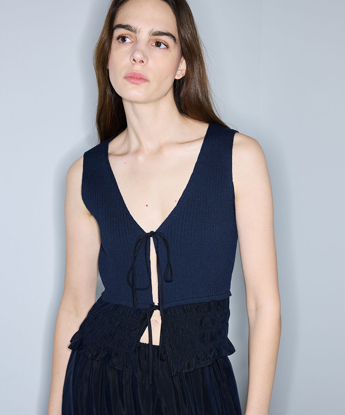 Mixed Knit Top