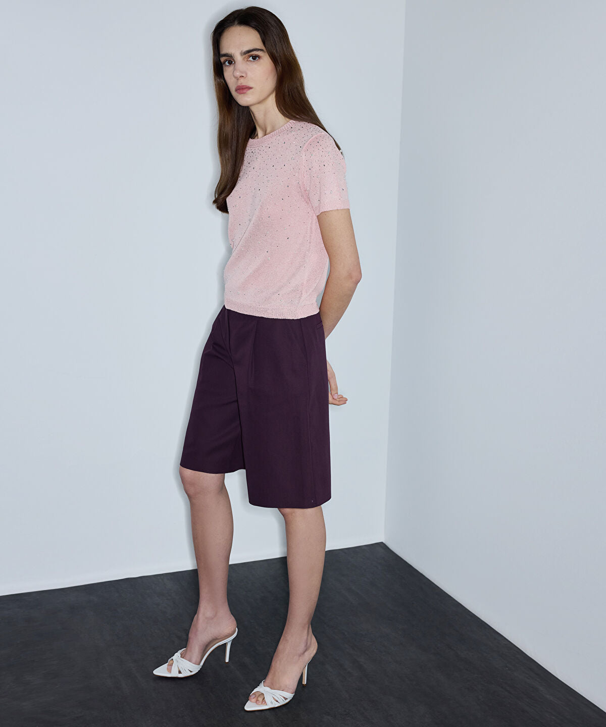 Embellished Knit Top