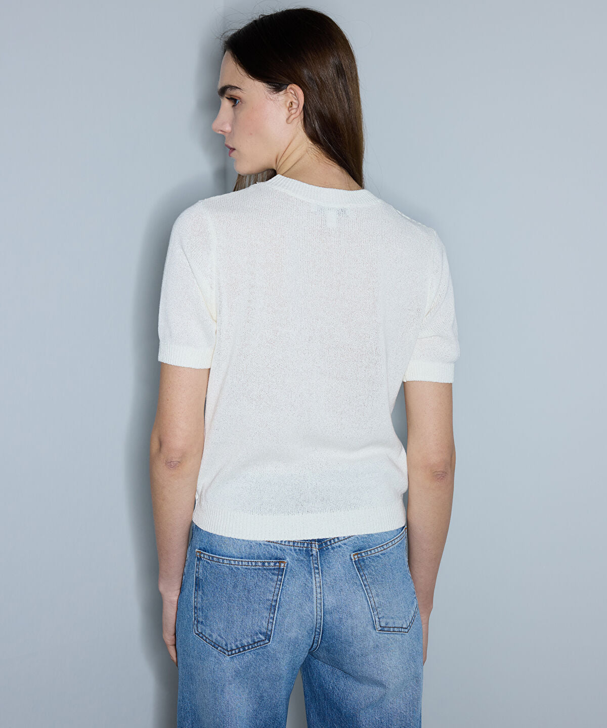 Sequinned Knit Top