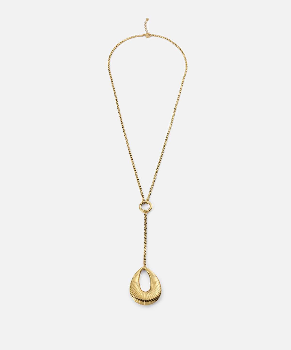 Textured Stainless Steel Necklace