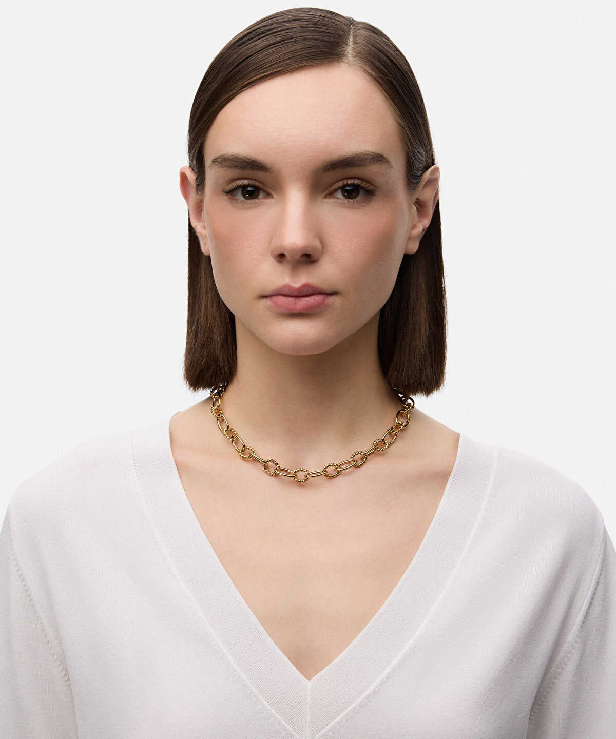 Interlocking Stainless Steel Necklace
