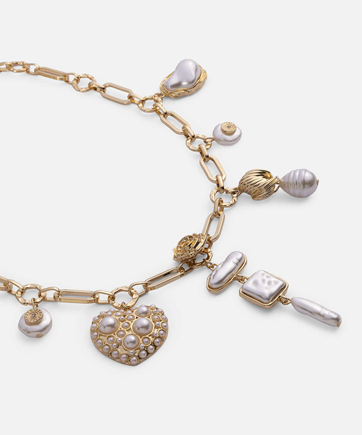 Multi-Charm Chain Necklace