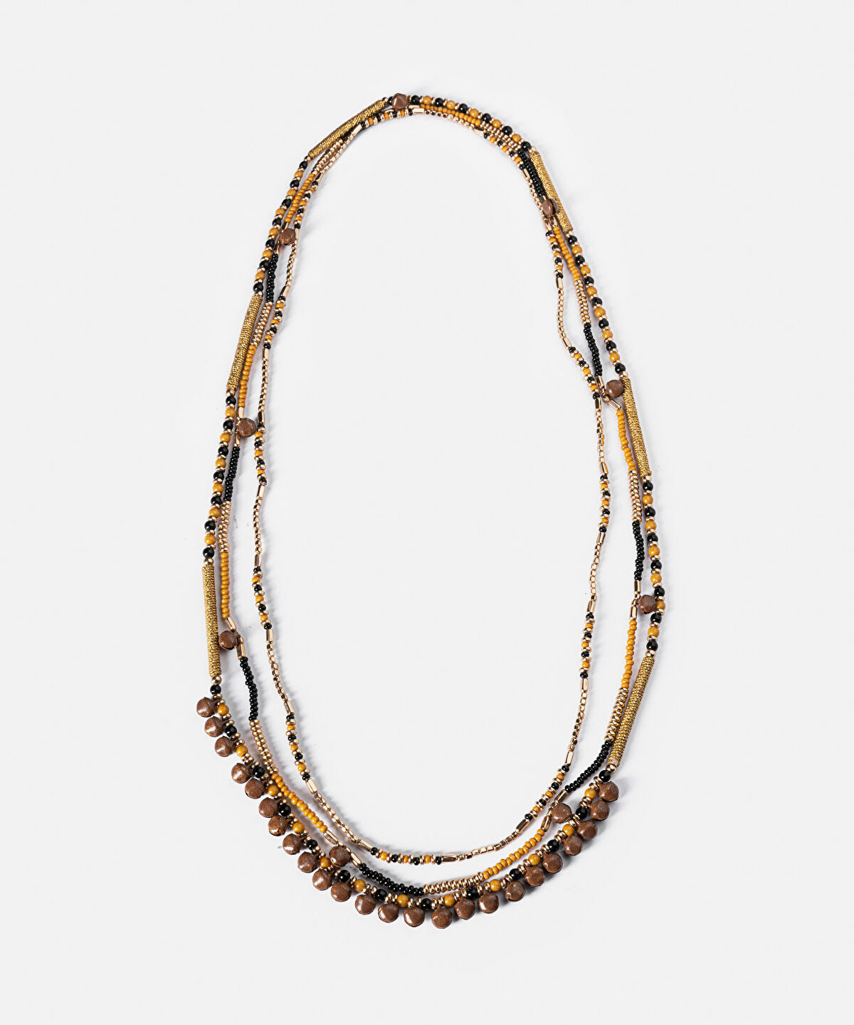 Mixed Beaded Long Necklace Set