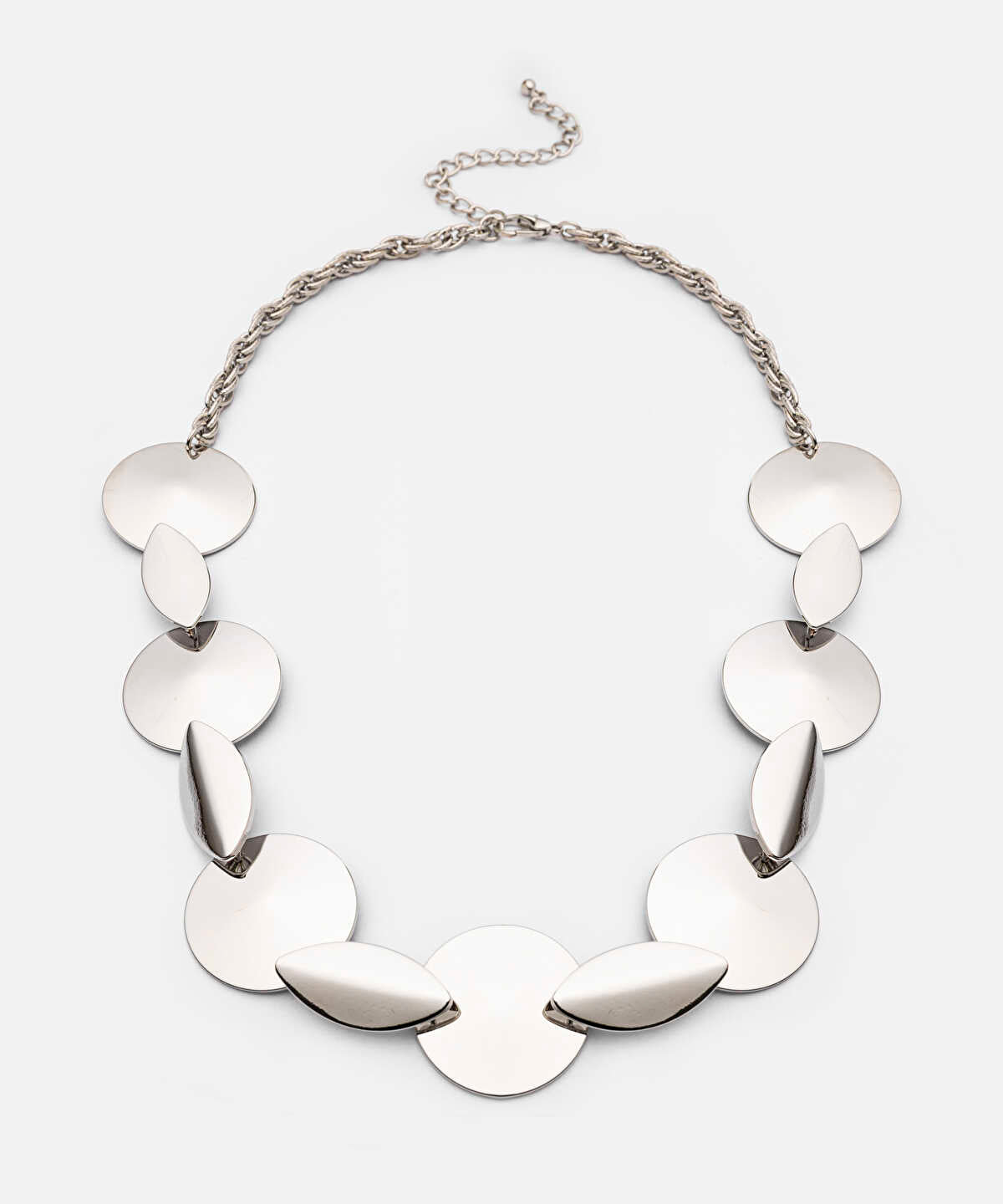 Mixed Form Metal Necklace
