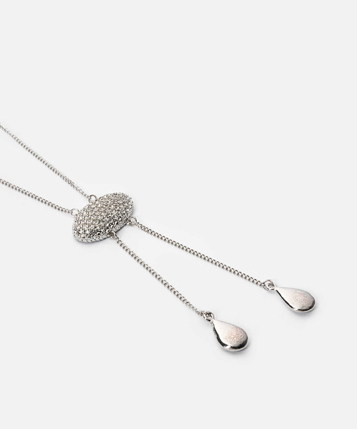 Rhinestone Drop Necklace