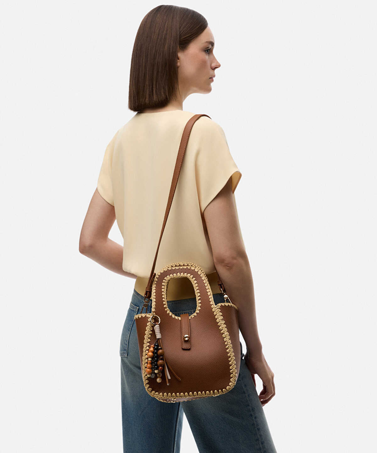 Contrast Stitch Bag