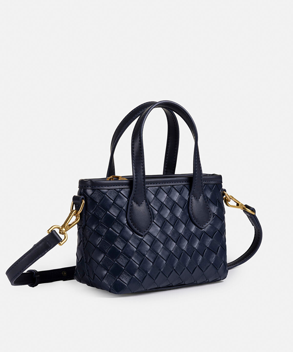 Lattice Top Handle Bag