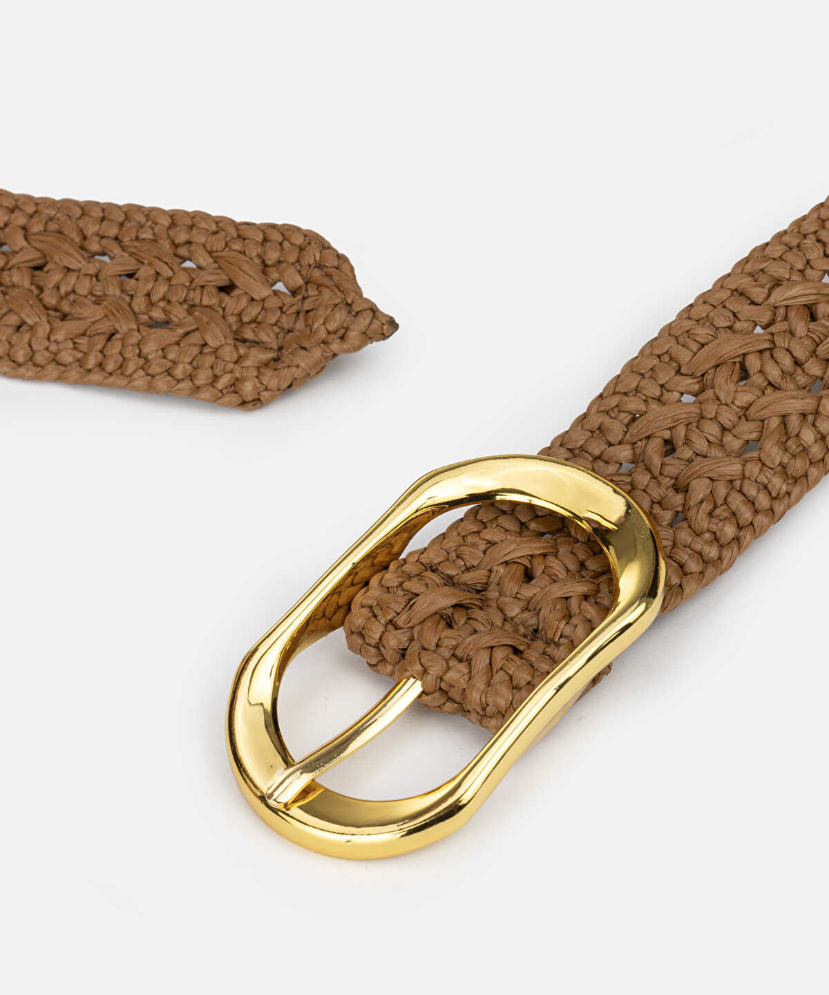 Woven Belt with Metal Buckle