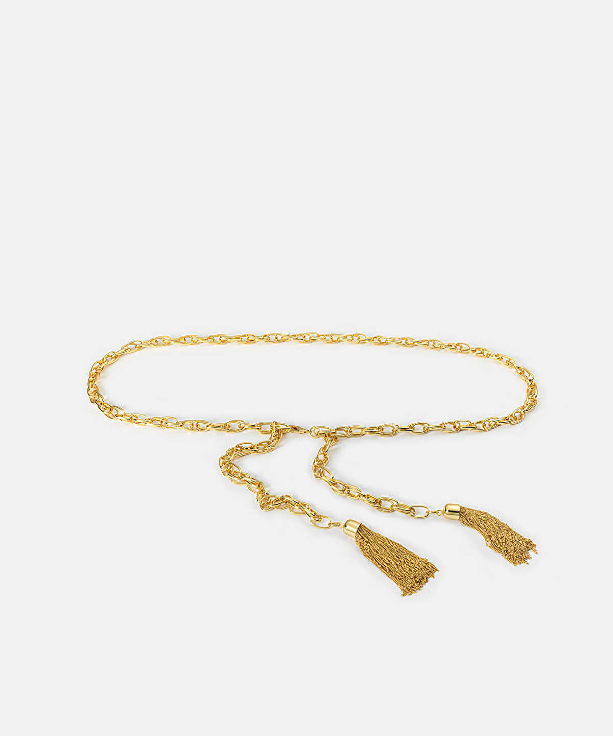 Tassel Detail Metal Belt