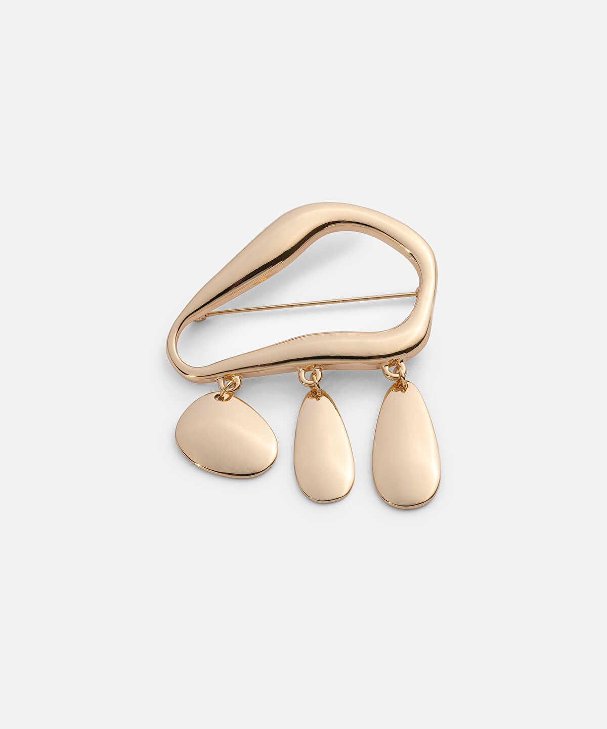 Gold-Tone Dangle Brooch