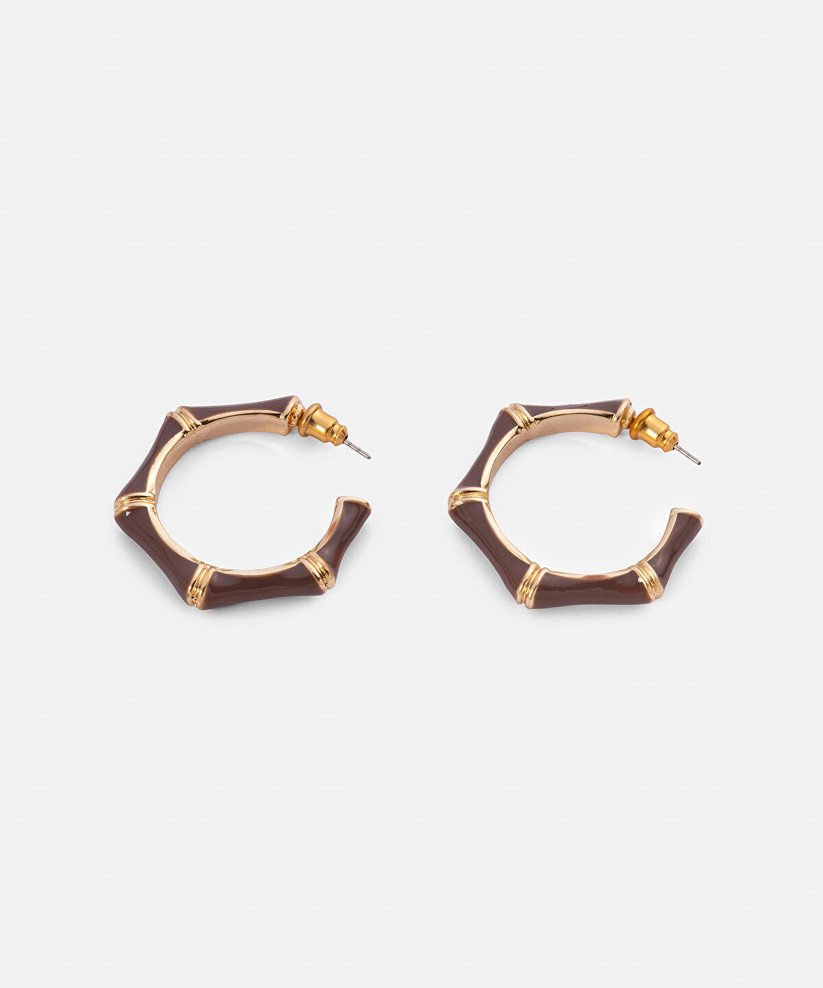 Enamel Hoop Earrings