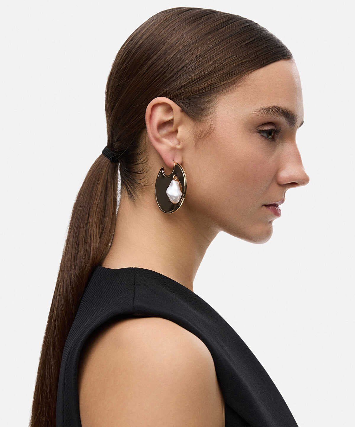 Faux Pearl Embellished Earrings