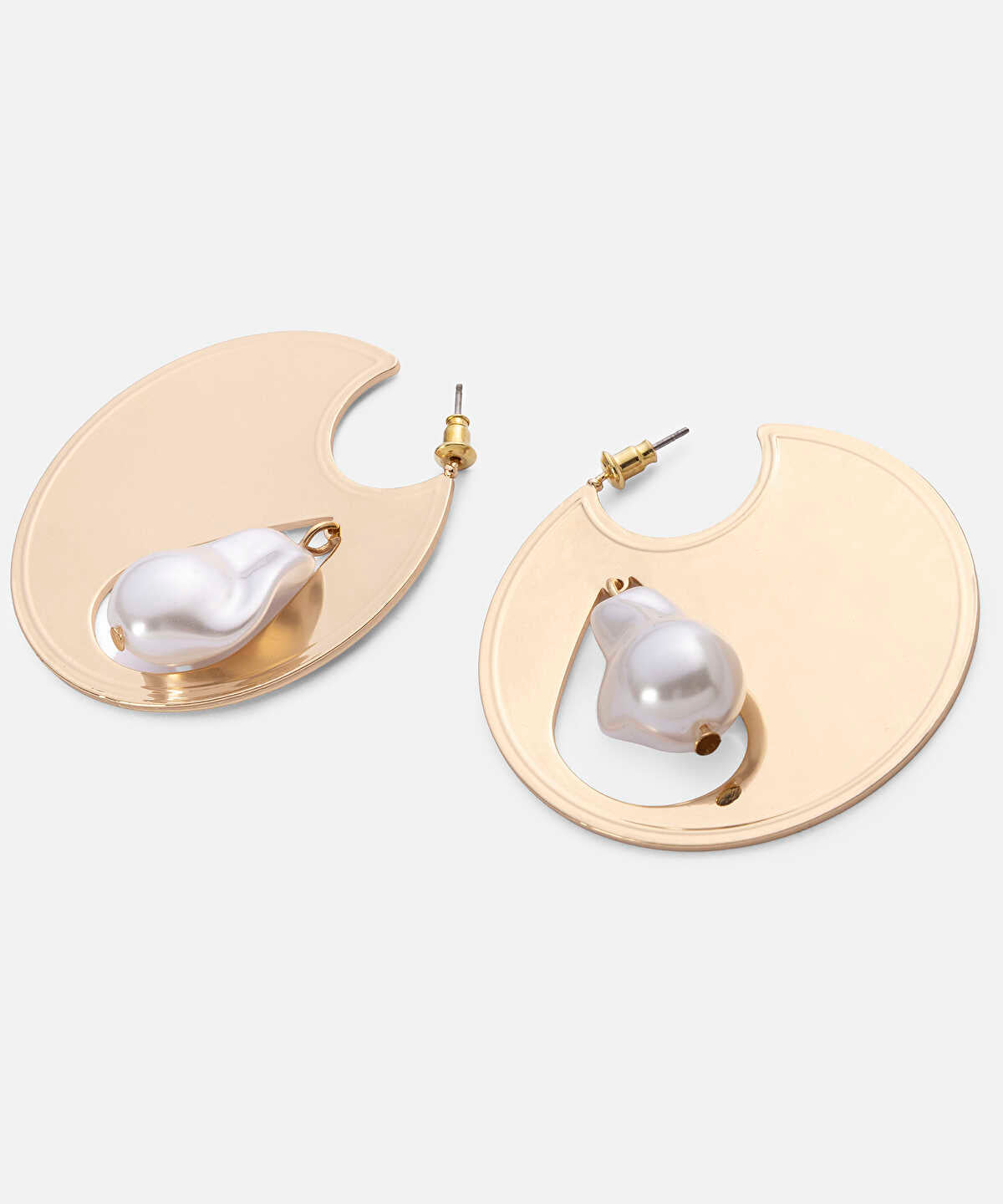 Faux Pearl Embellished Earrings