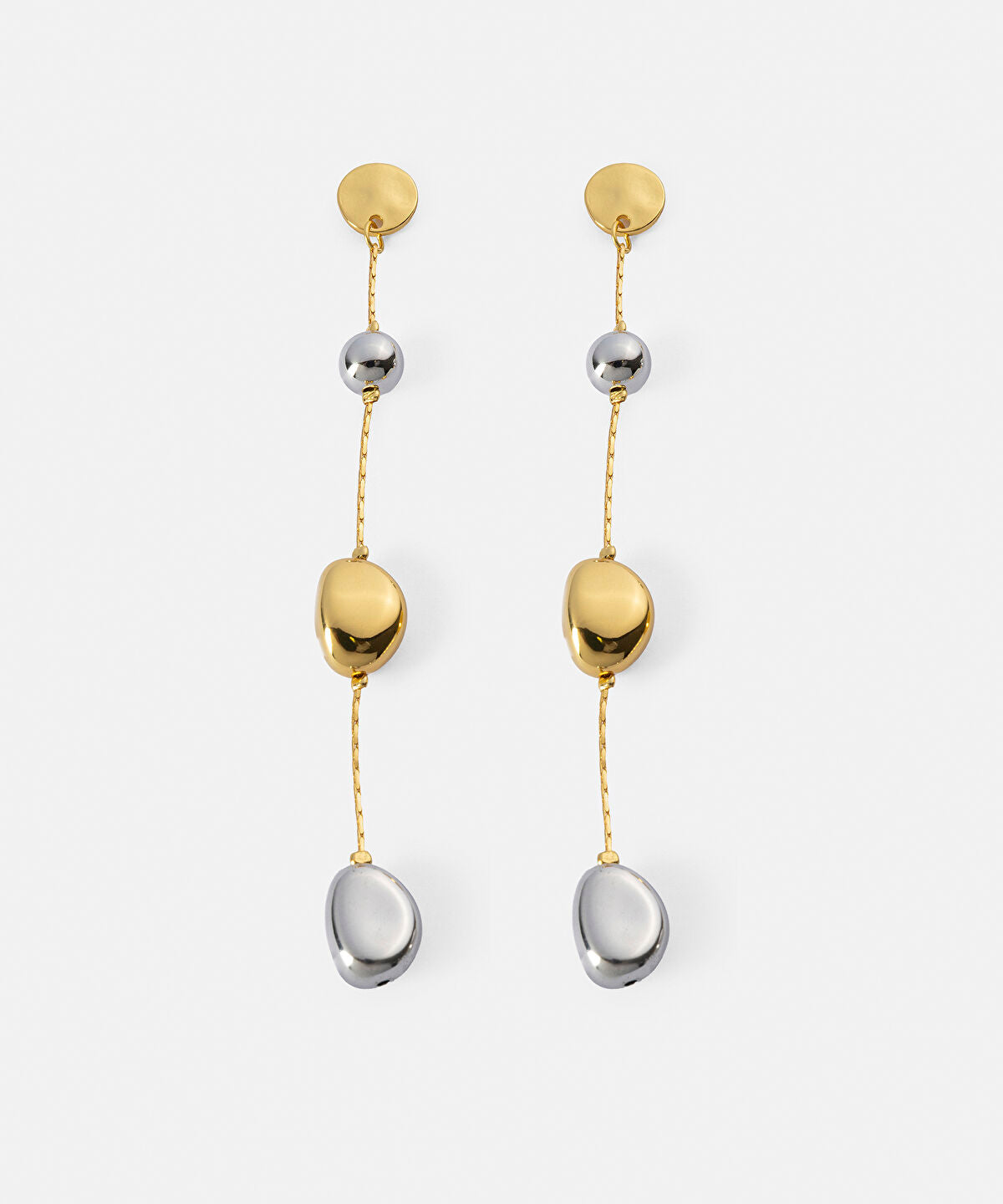 Two-Tone Dangle Earrings