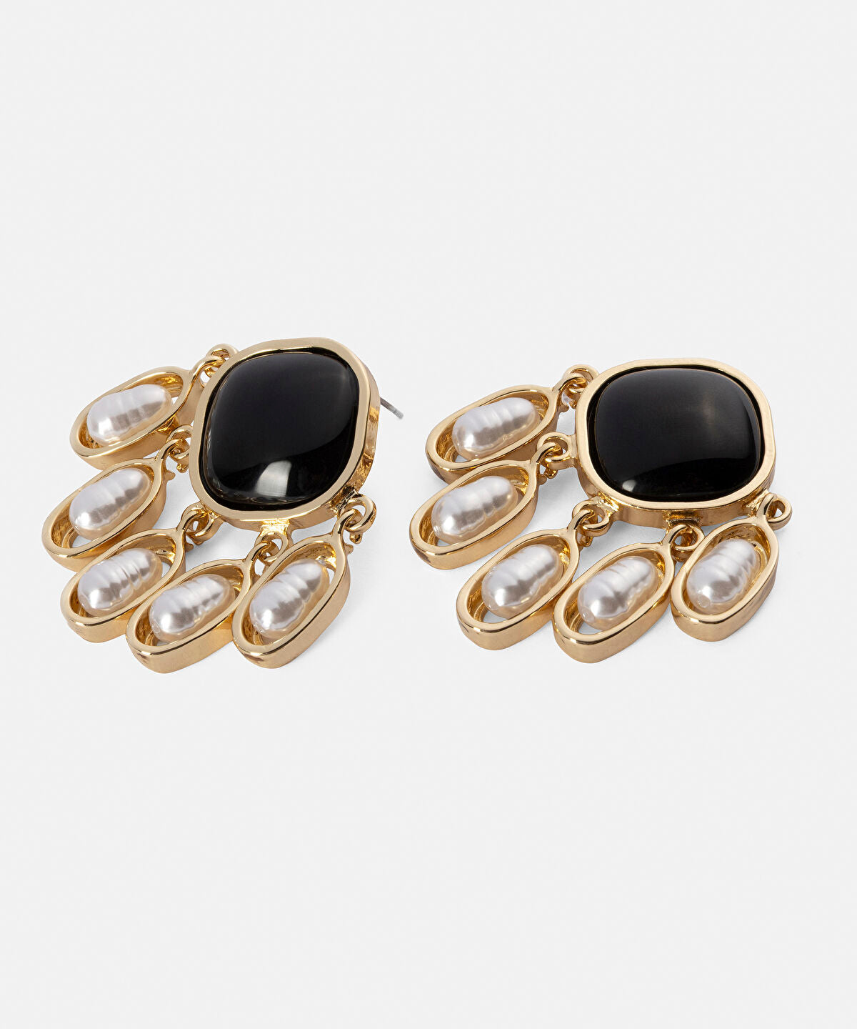 Faux Pearl Embellished Dangle Earrings