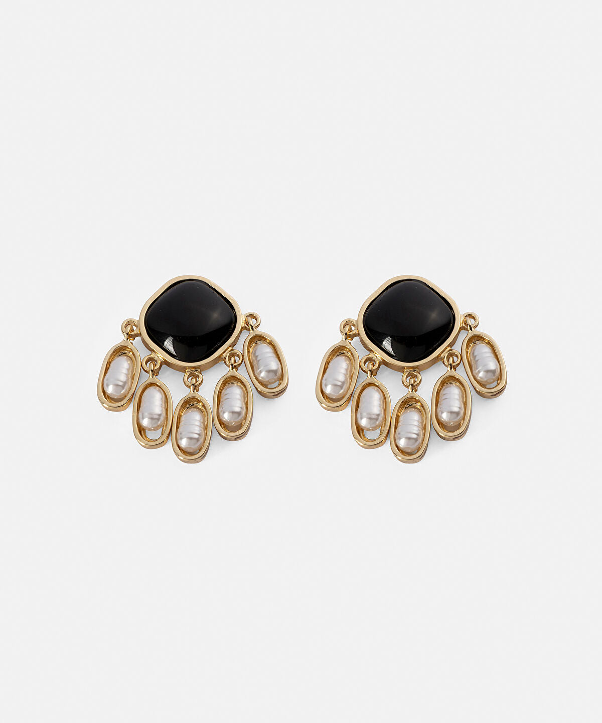 Faux Pearl Embellished Dangle Earrings