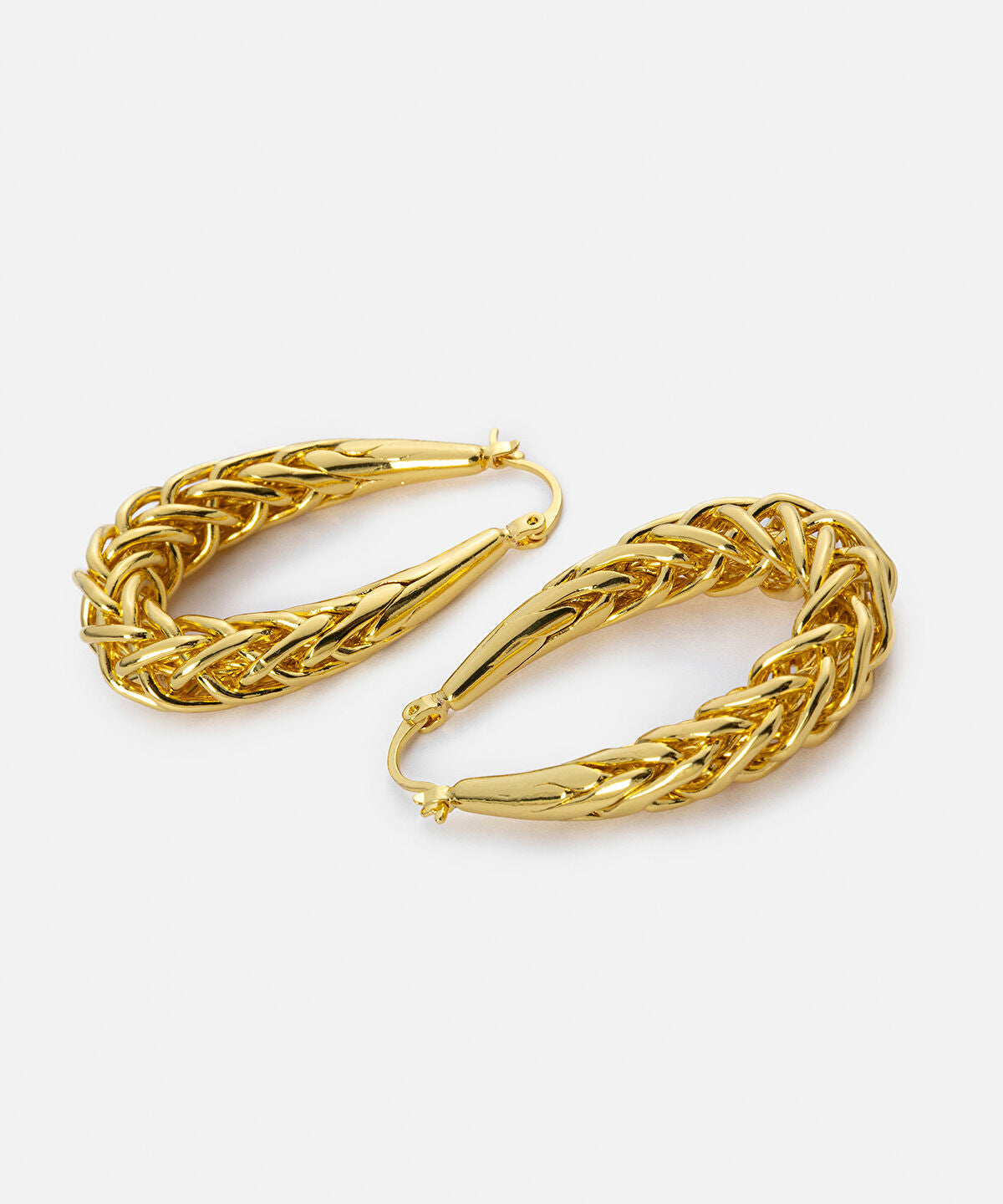 Textured Oval Earrings