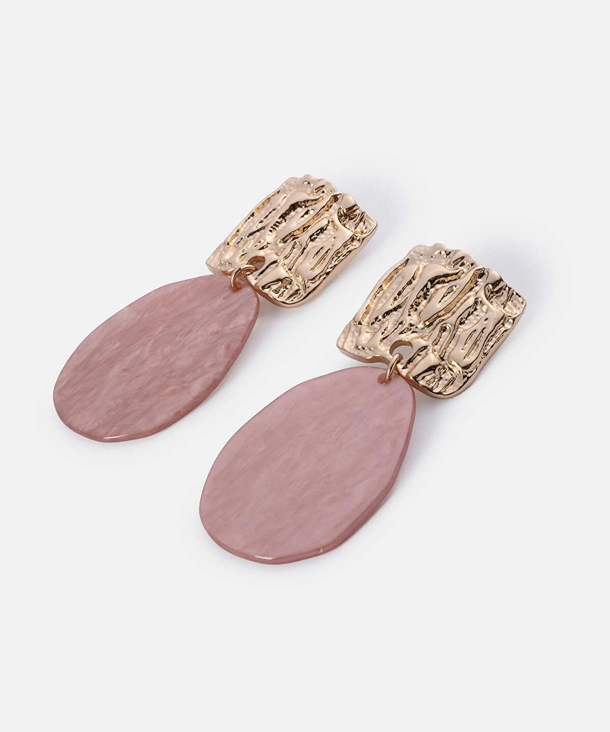 Combined Textured Resin Earrings