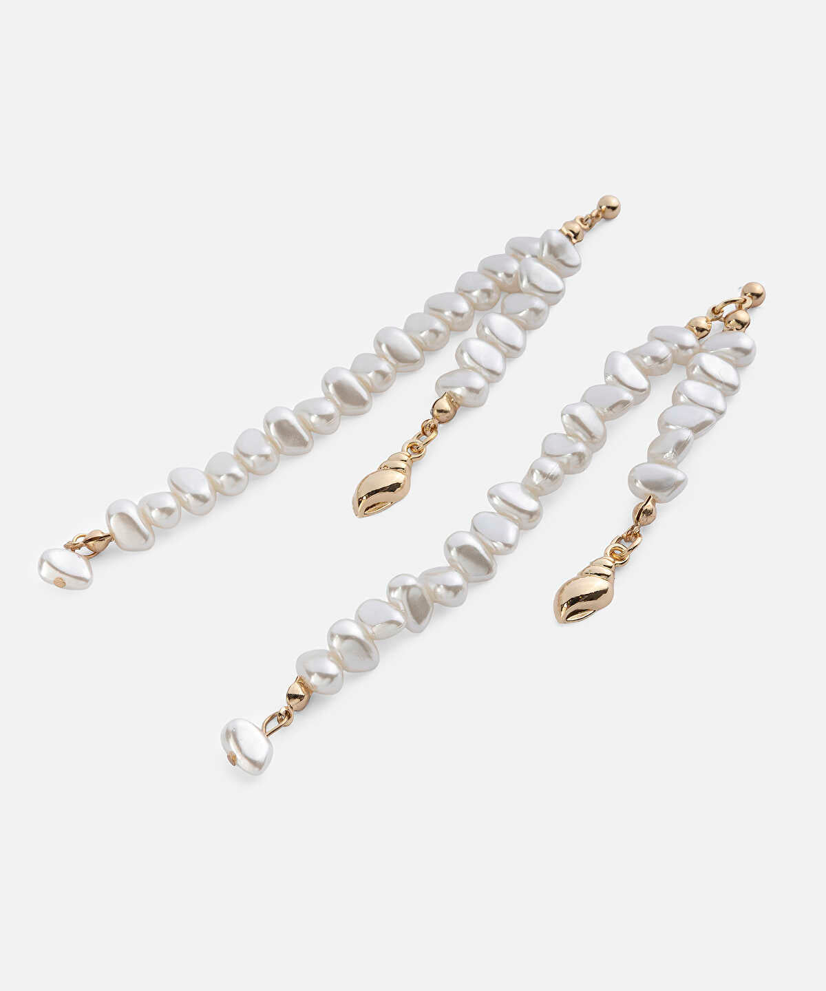 Faux Pearl Dangle Earrings
